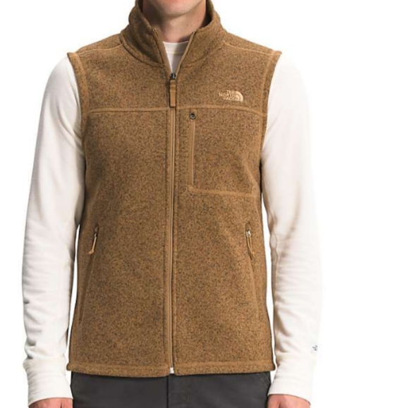 The North Face Classic Gordon Lyons Zip Vest Jacket Utility Brown New Men XL L